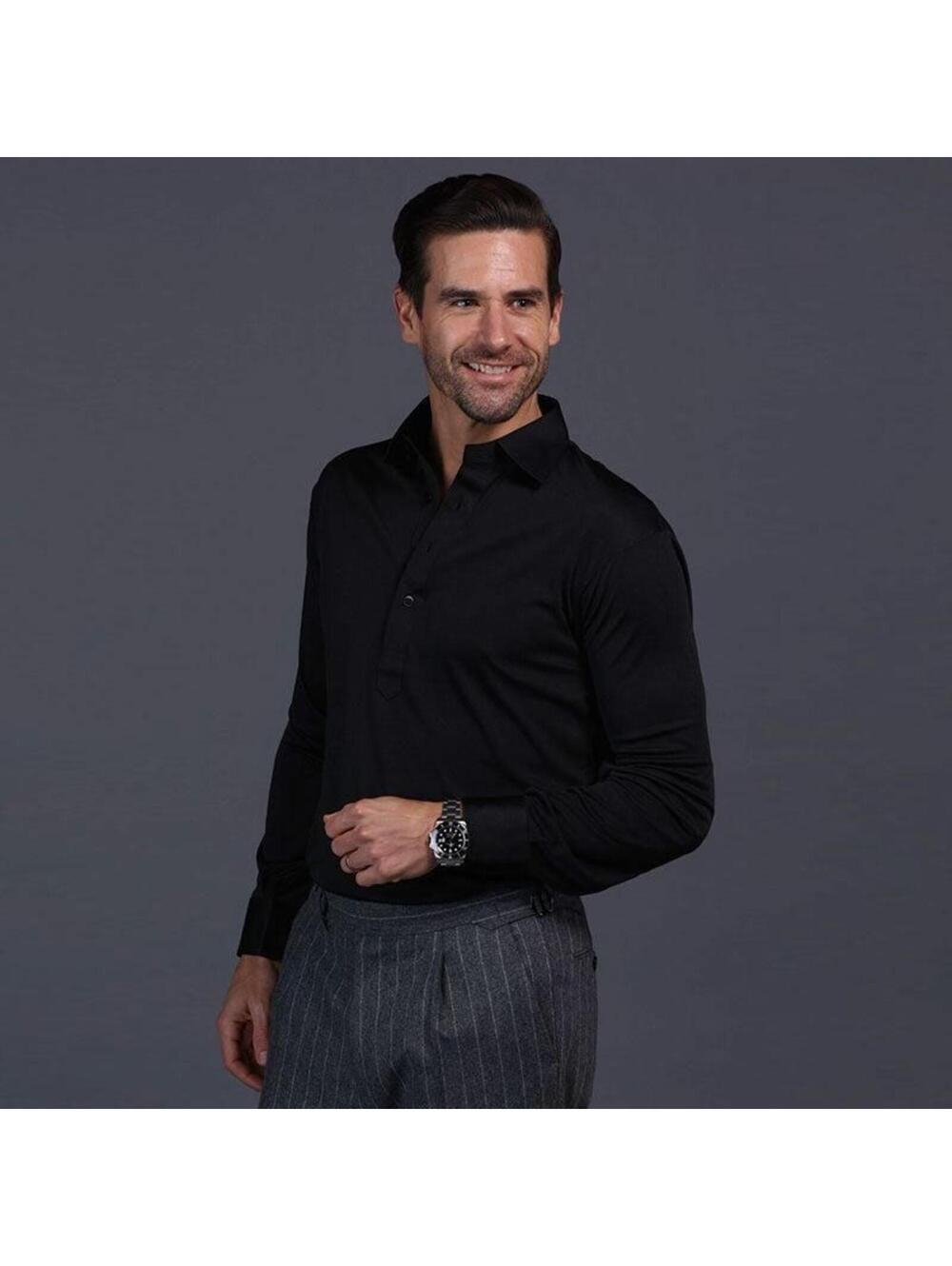 Collars & Co. NWT Semi-Spread Collar Polo Long Sleeve Original Fit - Size Small